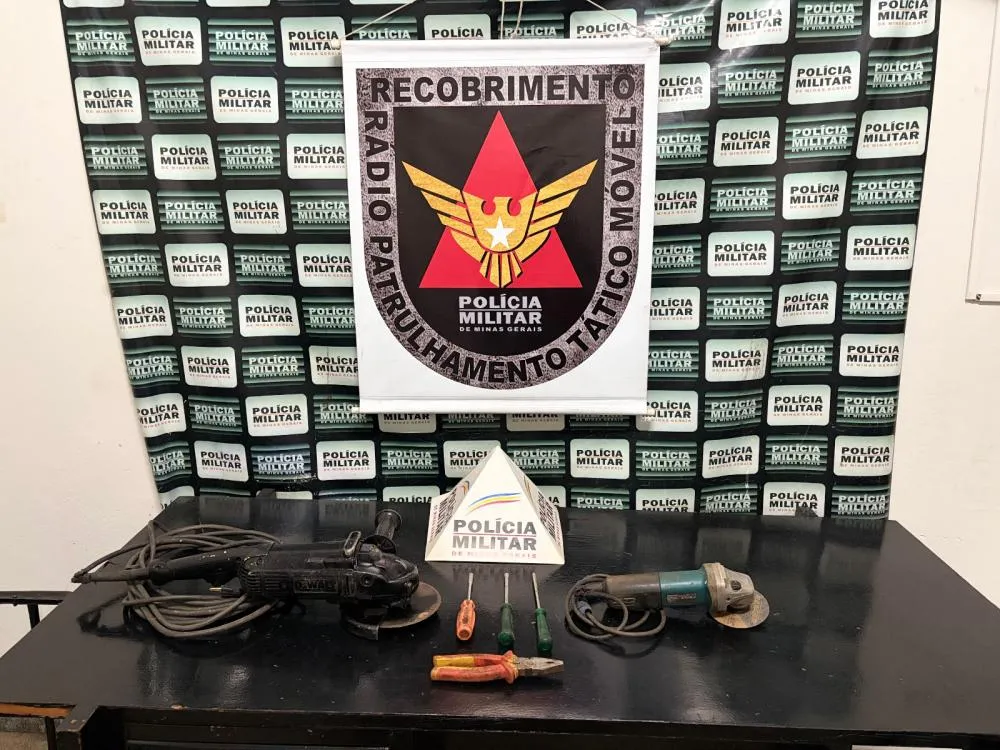 PM recupera ferramentas furtadas de oficina em Pará de Minas